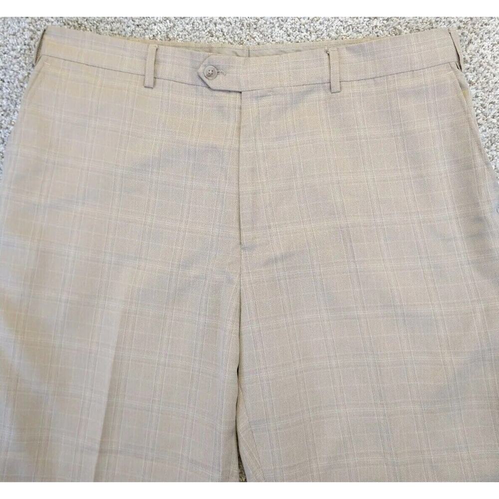 FUBU THE COLLECTION MENS CUFFED Chino PANTS Plaid SIZE 39R - Picture 3 of 10
